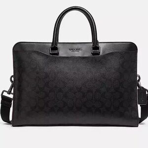 NWT Coach Beckett Structured Brief In Signature Canvas